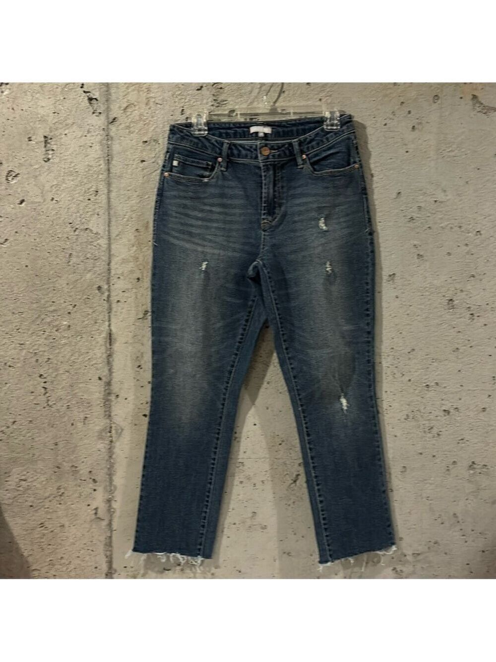 Dear John Blue Denim Distressed Low Rise Women's Jeans - Size 28